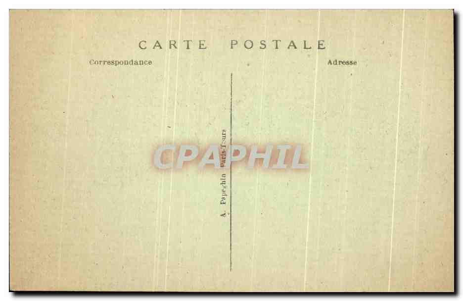 CPA Paris la Conciergerie et le Pont au Change Peniche — Rückseite