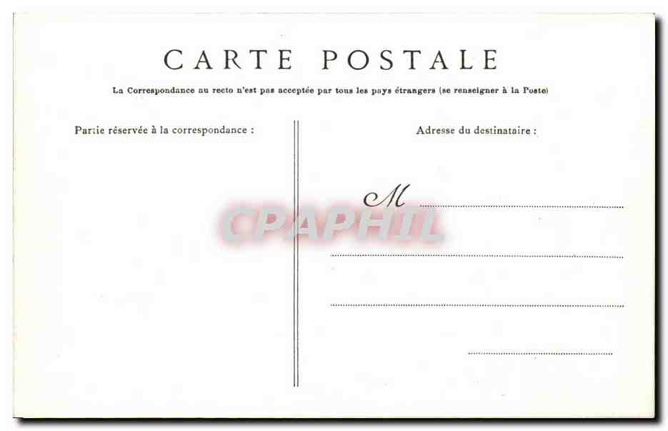 Ferrières-en-Gâtinais — Place et Rue de la Triperie — L. B. 1005, Imprimeur à Ferrières. — Verso