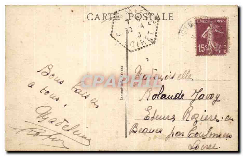 Le Mont Saint-Michel - Côté Sud-Ouest — éditeur G.1542 — Verso