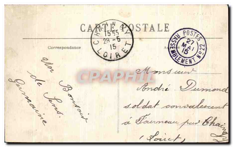 Sens (Yonne) — Panorama de la partie Nord de la Ville — Vue prise de la première Galerie de la Cathédrale — Collection J. D. Sens — Reverso