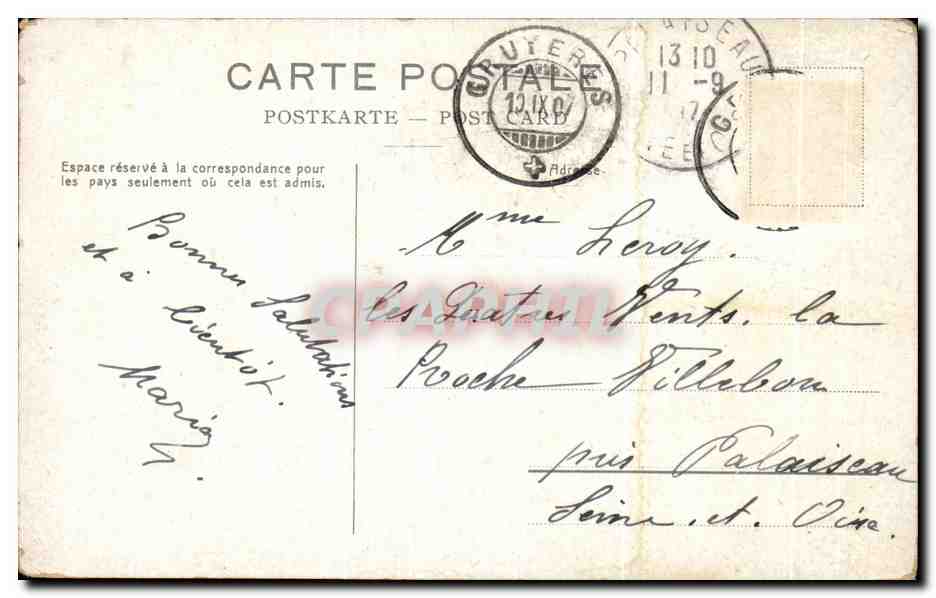 CPA Montbovon Ponts Sur l'Hongrin — Rückseite