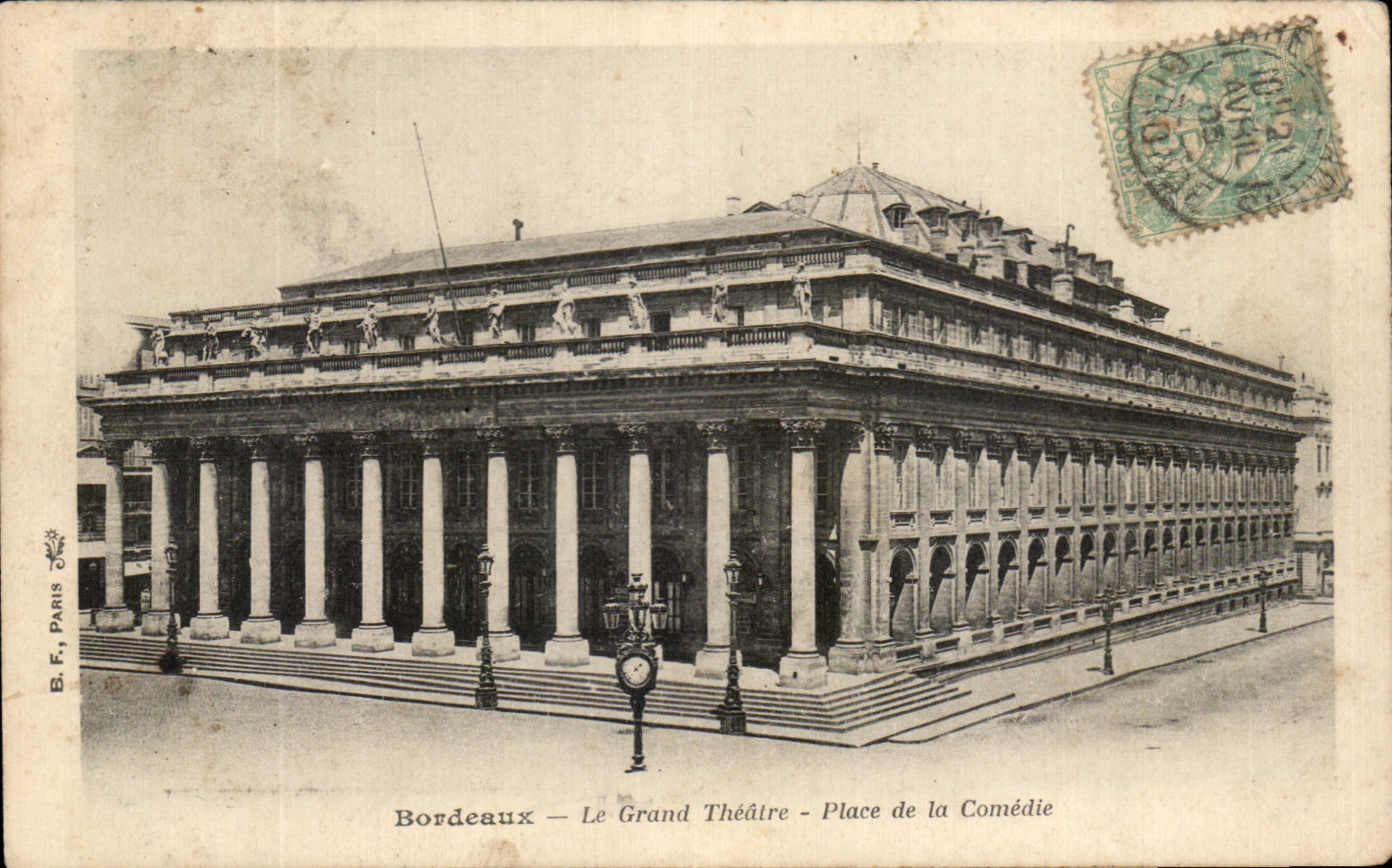 CPA Bordeaux Le Grand Theatre Place de La Cathedrale