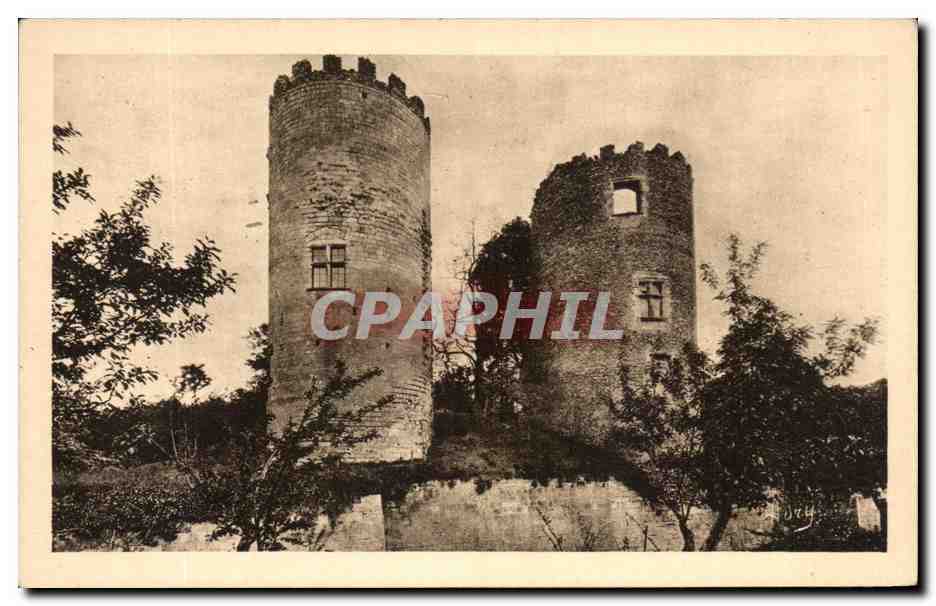 CPA Les Chateaux De La Loire Les Tours Chateau Mars au Crepuscule