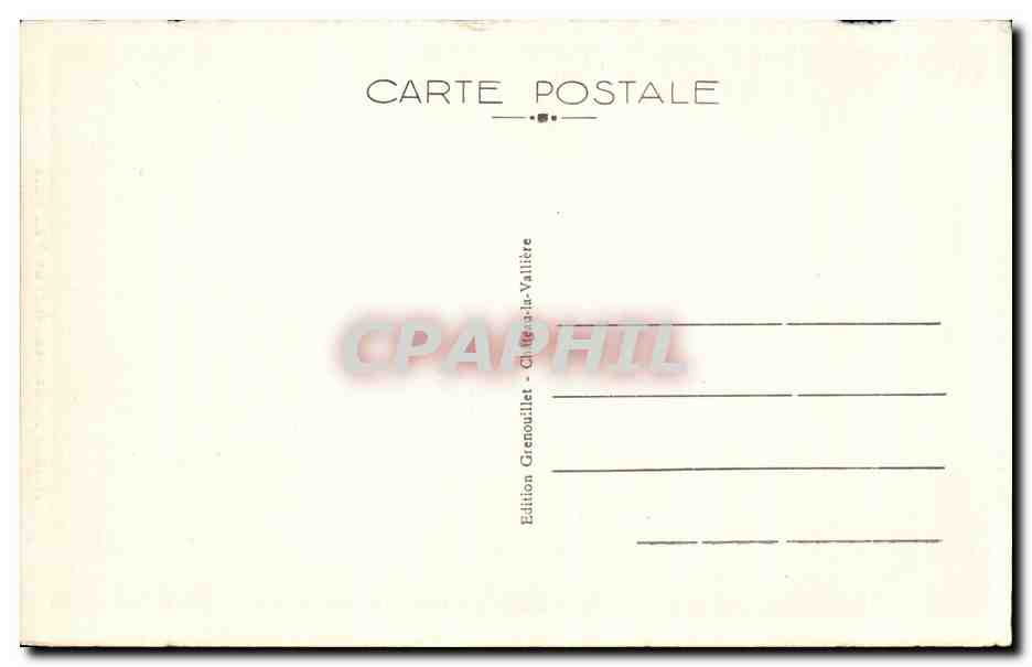 CPA Chateau La valliere Ruines du chateau Fort de vaujours — Rückseite
