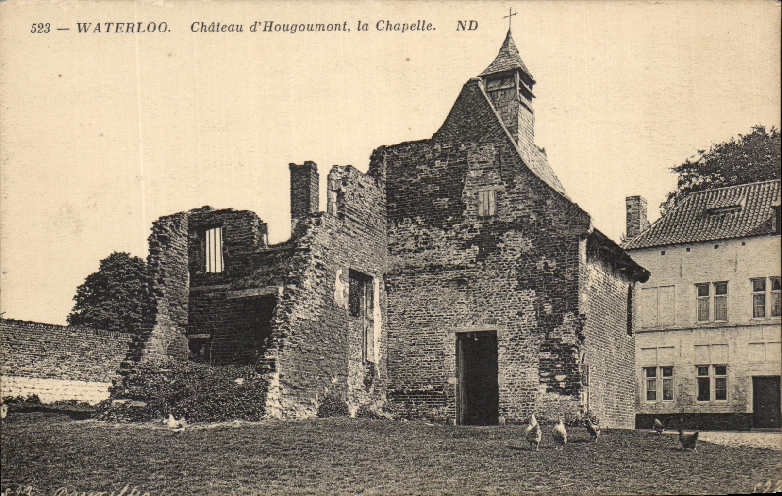 CPA Waterloo Chateau d'Hougoumont la Chapelle