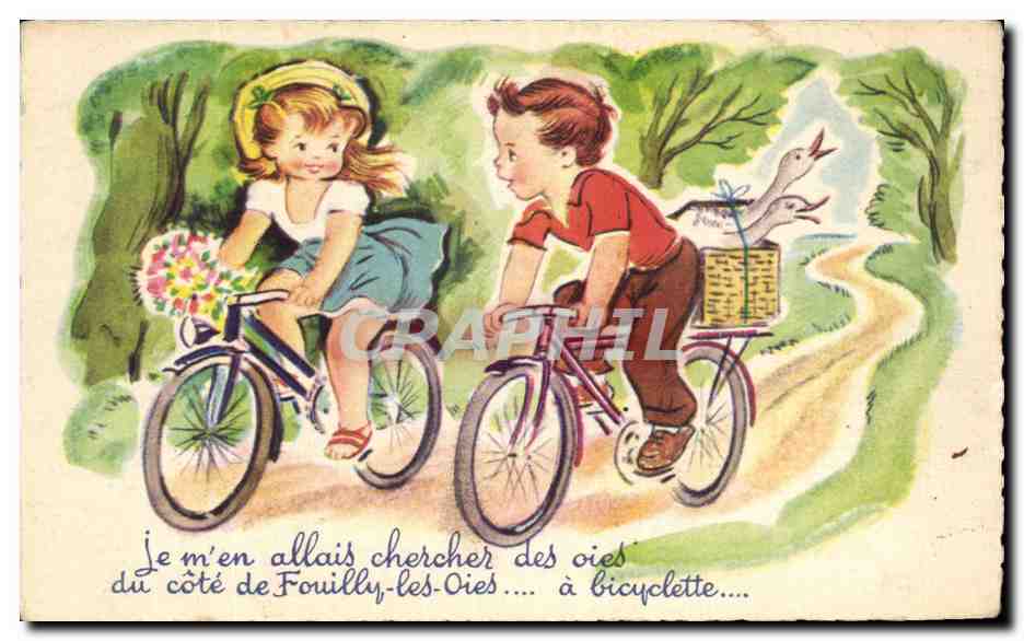 CPA Enfants Velo Cycle 
