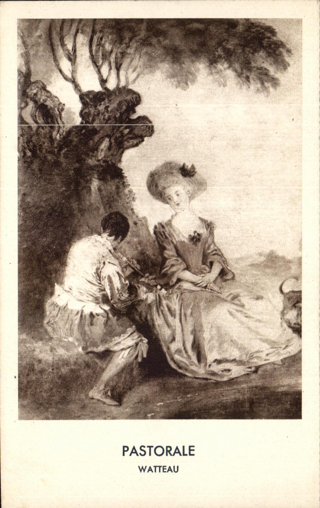 CPA Pastorale Watteau