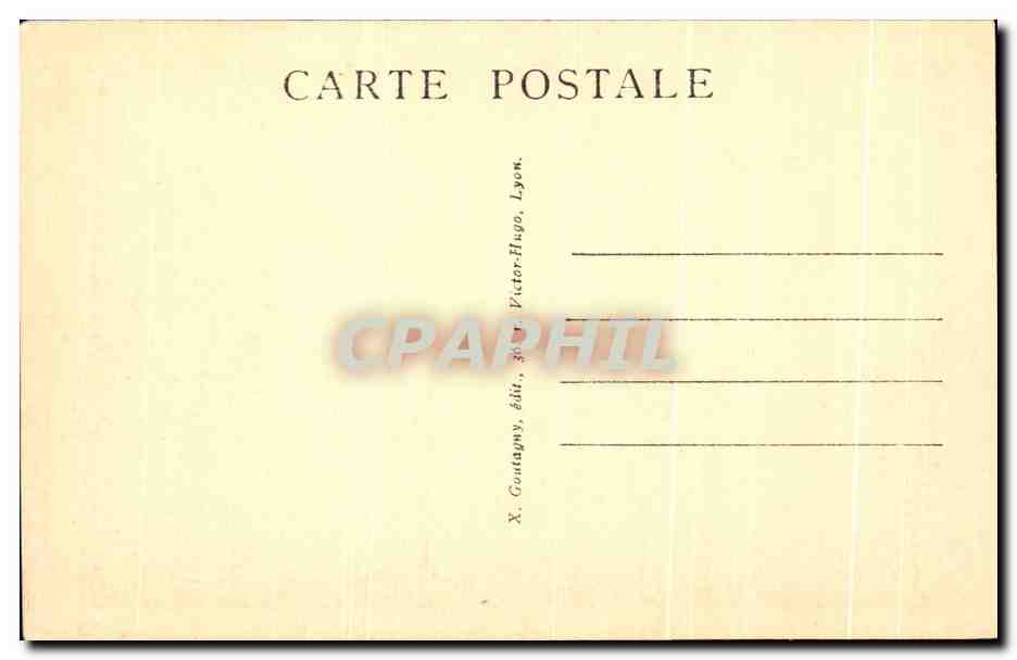 LYON — Grand portail de la cathédrale — X. Gontagny, éditeur, Lyon — Achterkant