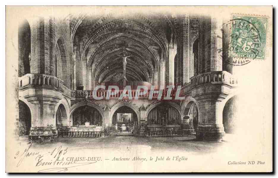CPA La Chaise Dieu Ancienne Abbaye le Jube de I'Eglise