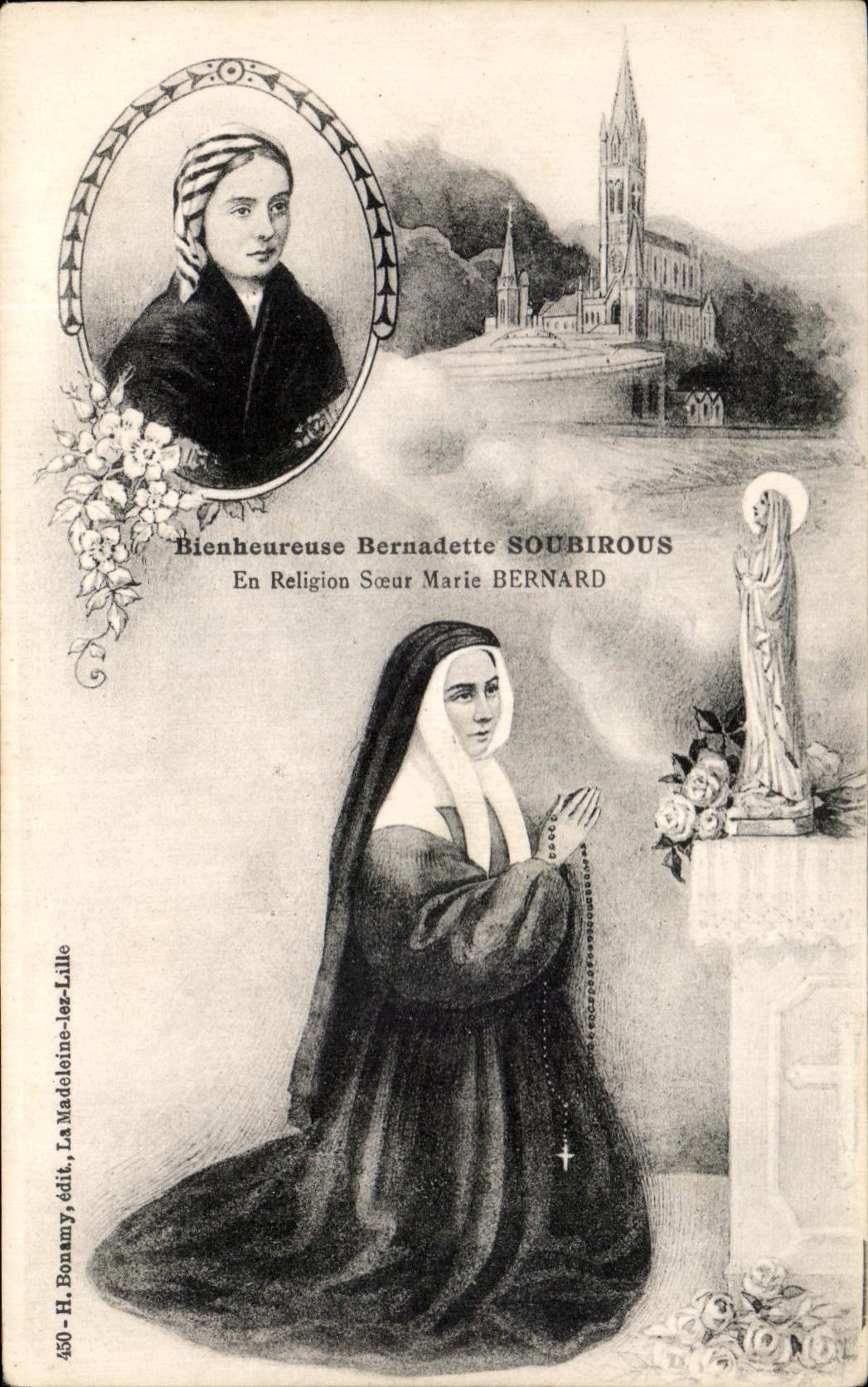 CPA Bienheureurse Bernadette Soubirous En Religion Soeur Marie Bernard