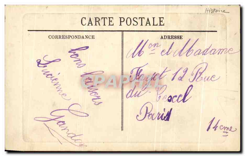CPA Jeanne d'arc La voix lenepveu Moutons Ange  — Rückseite