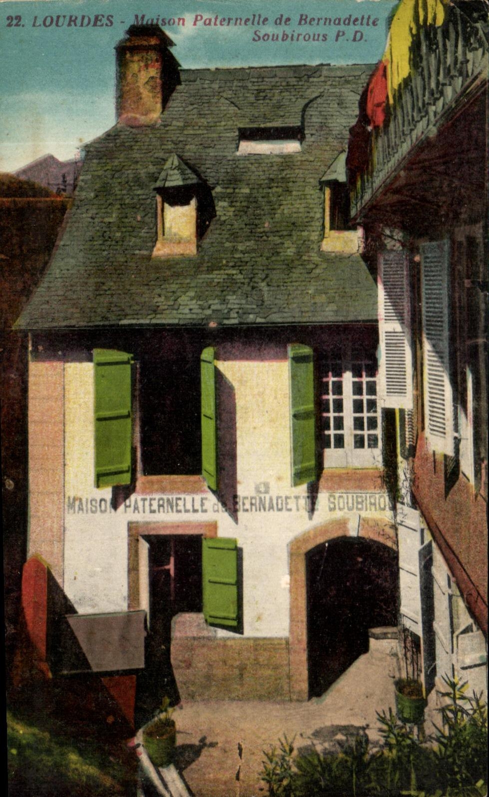 CPA Lourdes Maison Paternelle De Bernadelle Soubirous