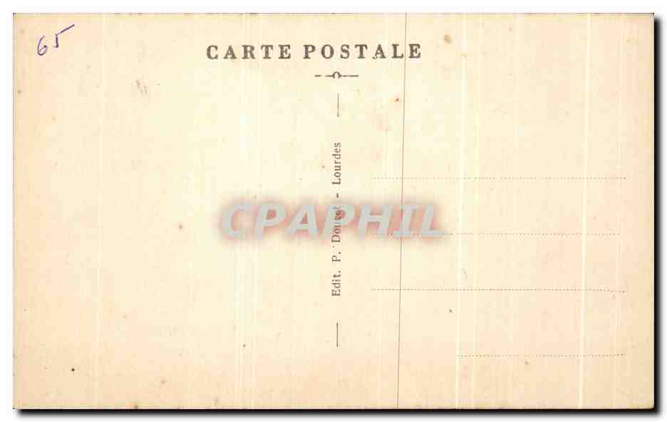 CPA Lourdes Maison Paternelle De Bernadelle Soubirous — Verso