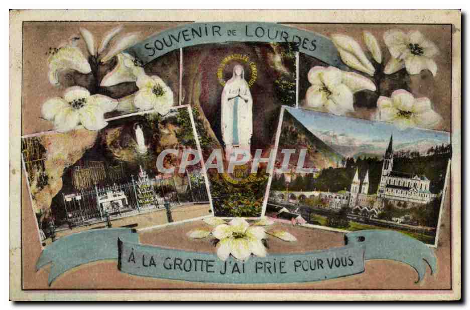 CPA Souvenir Lourdes A La Grotte J'Ai Prie Pour Vous