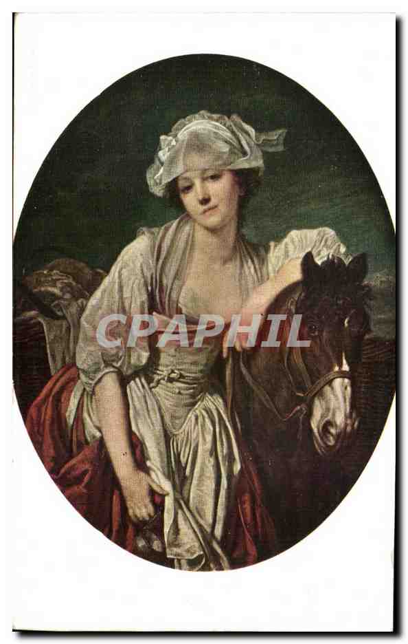 CPA Greuze La Laitiere Musee du louvre Paris