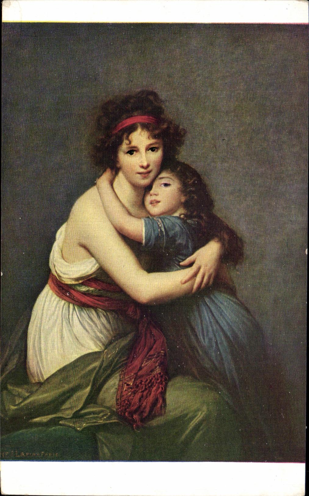 CPA Vigee Lebrun Portrait De Mme Vigee lebrun et de sa fille Musee du louvre Paris