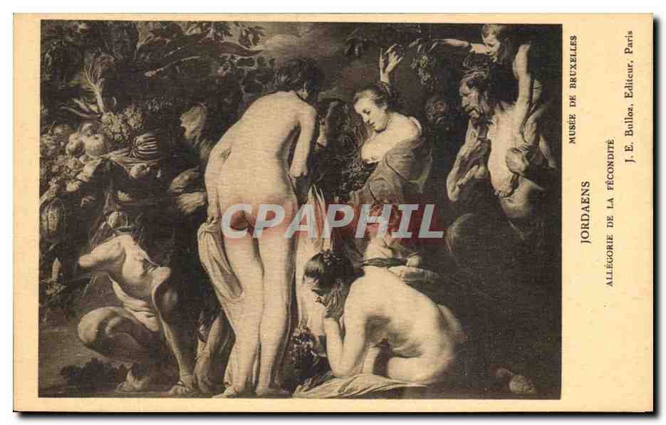 CPA Musee De Bruxelles Jordaens Allegorie De La Fecondite