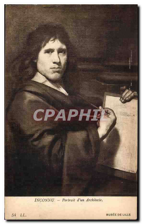 CPA Inconnu Portait D'un Architecte Musee De Lille