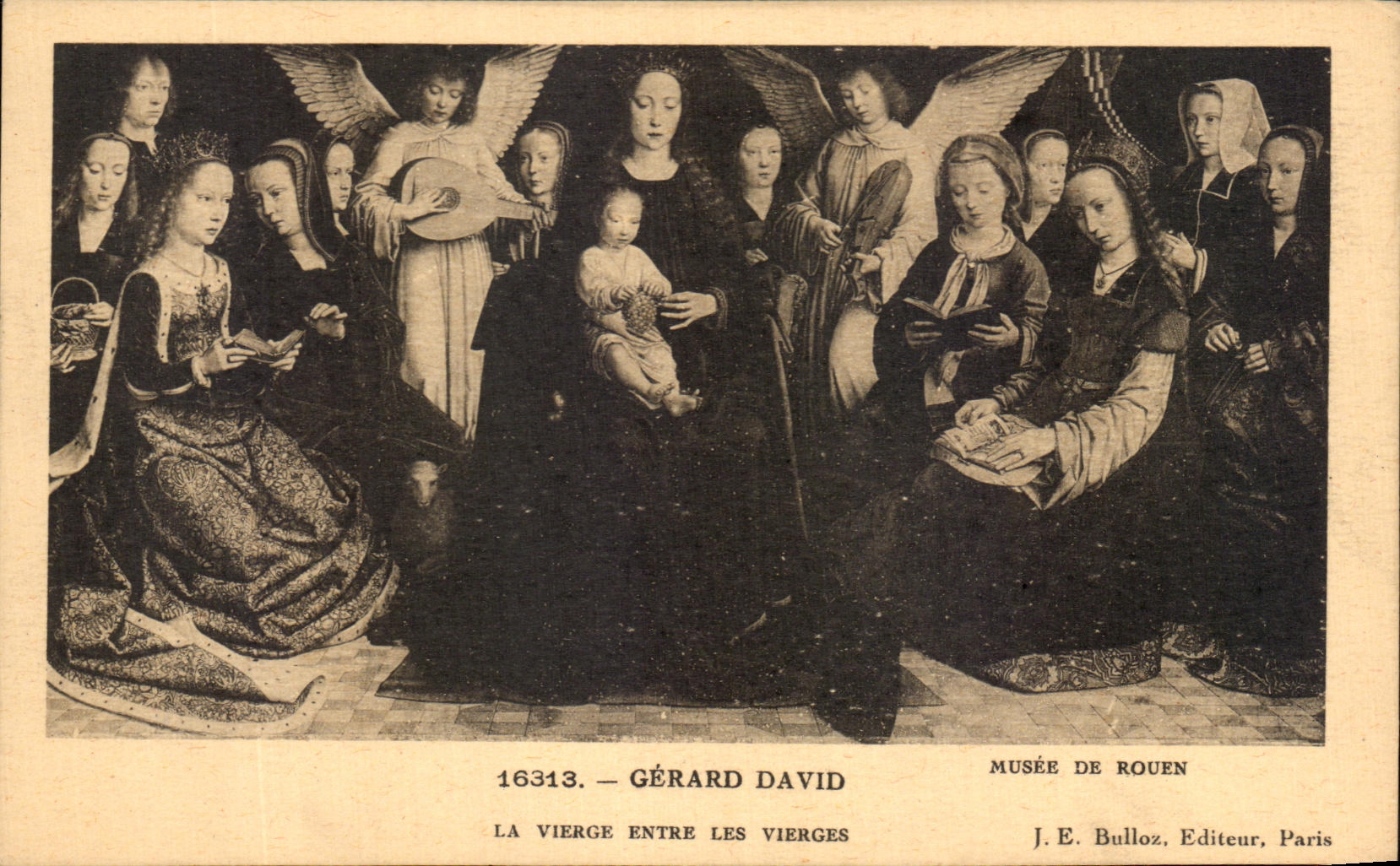 CPA Gerard David Musee De Rouen La Vierge Entre Les Vierges