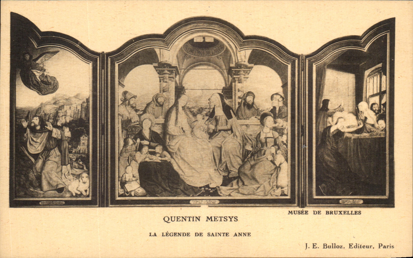 CPA Quentin Metsys La Legende De Sainte Anne musee de Bruxelles 