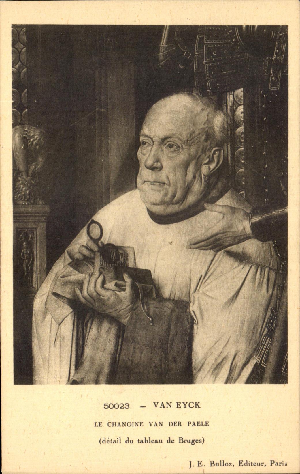CPA Van Eyck Le Chanoine Van Der Paele Tableau de Bruges 