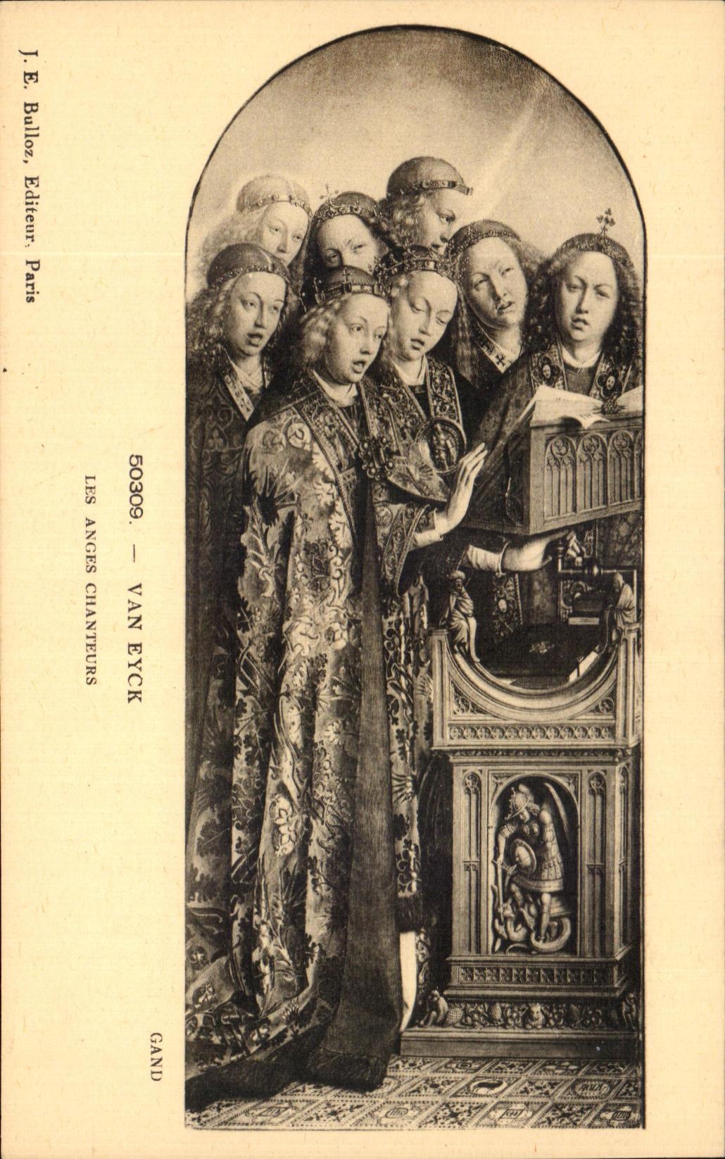 CPA Van Eyck Les anges Chanteurs Gand 