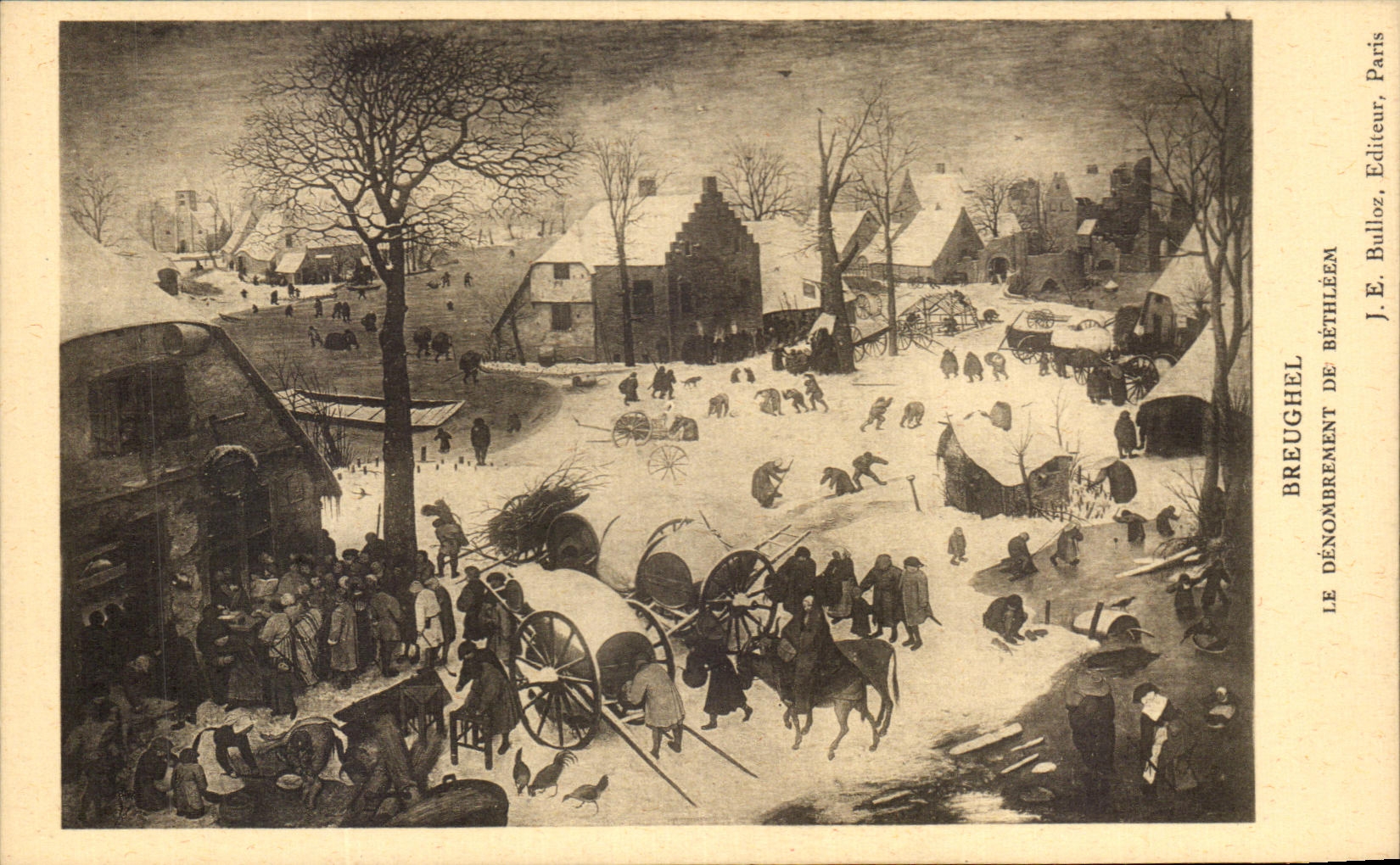CPA Breughel Le Denombrement De Bethleem