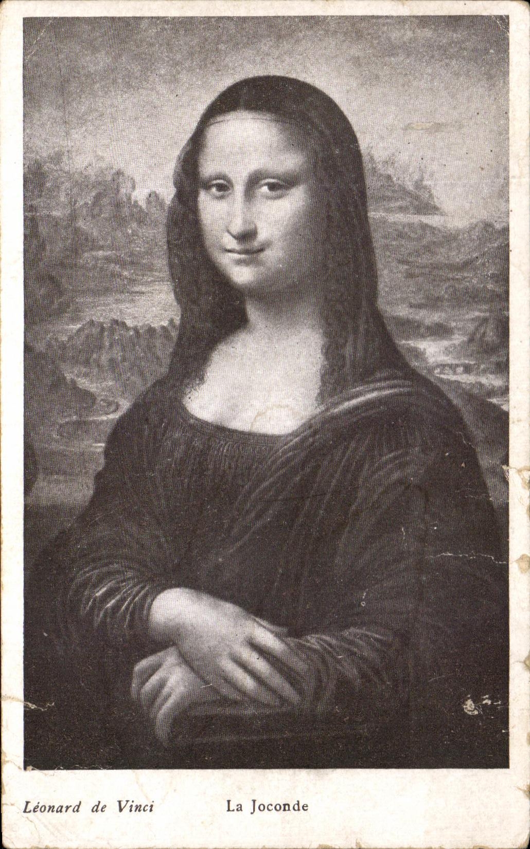 Vintage Postcard Leonard De Vinci La Joconde Musee du louvre Paris