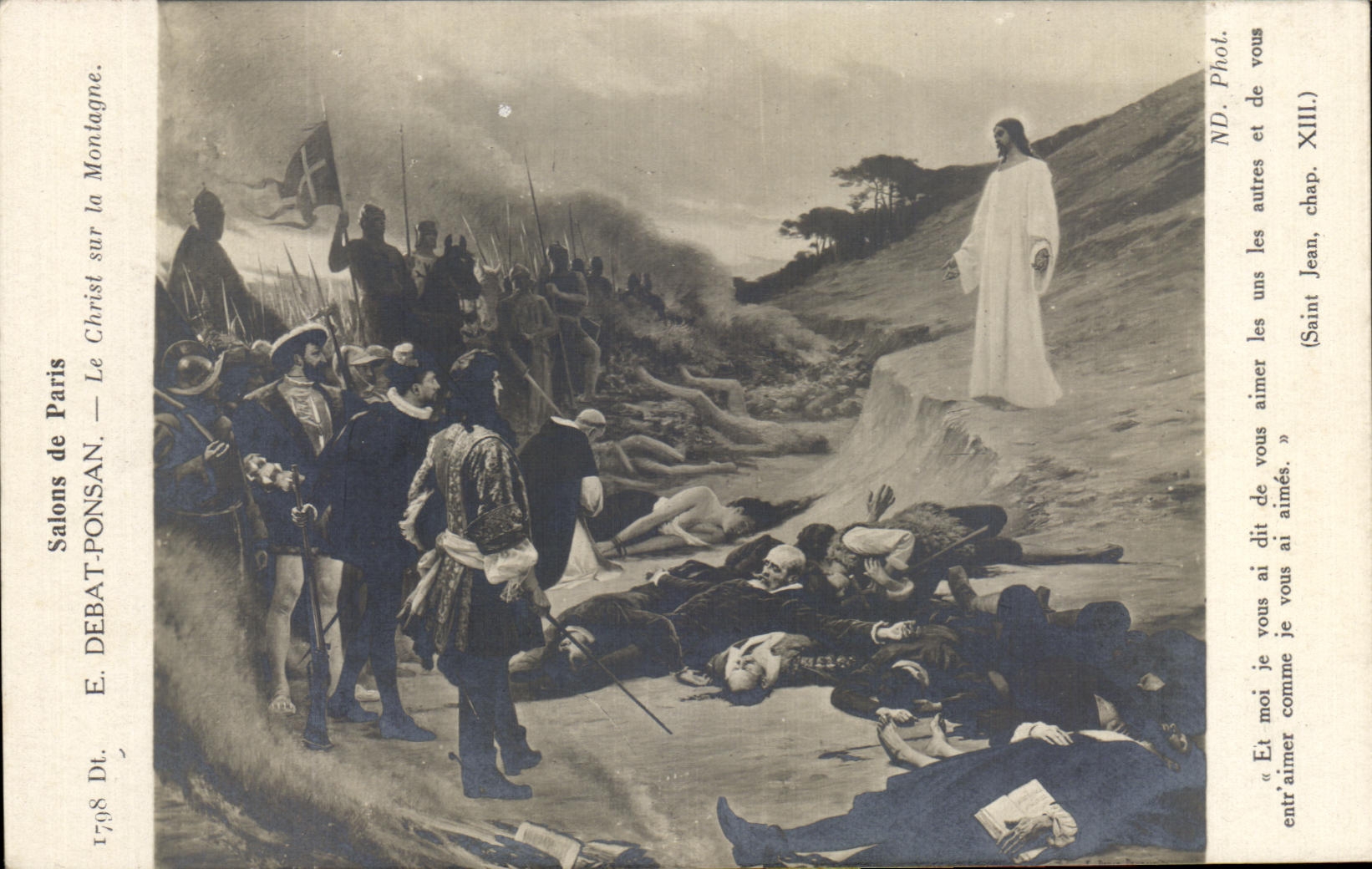 CPA Salons De Paris Debat Ponsan Le Christ Sur La Montagne
