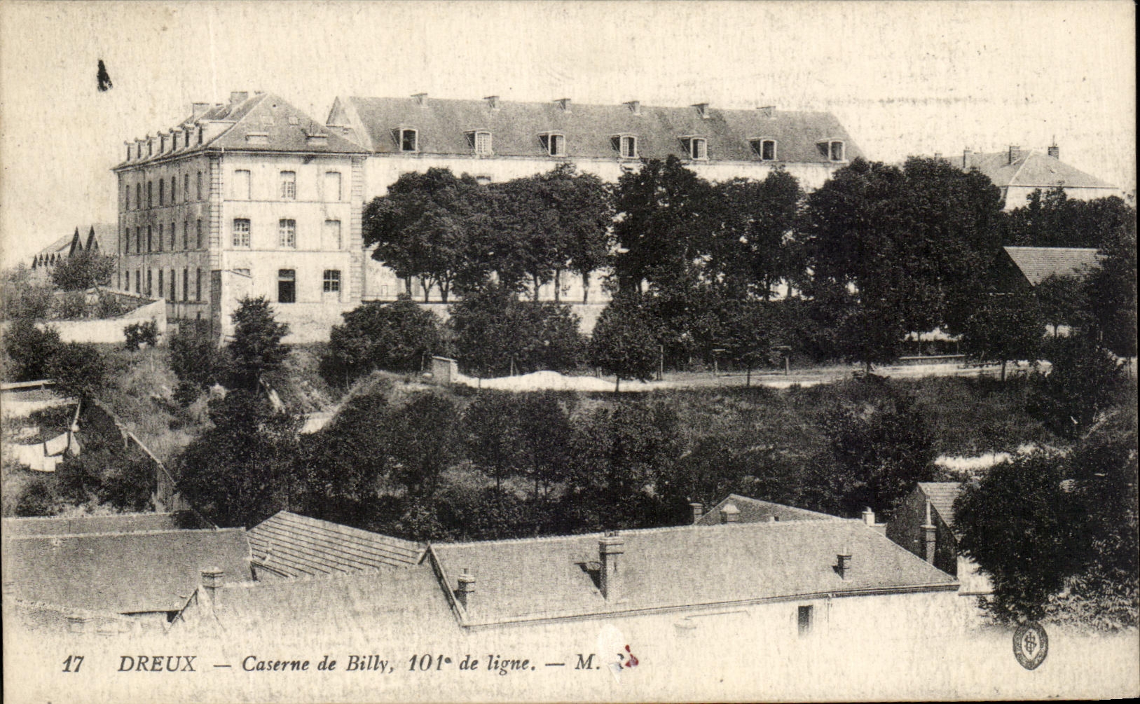 Dreux — Caserne de Billy, 101e de ligne — M. 17