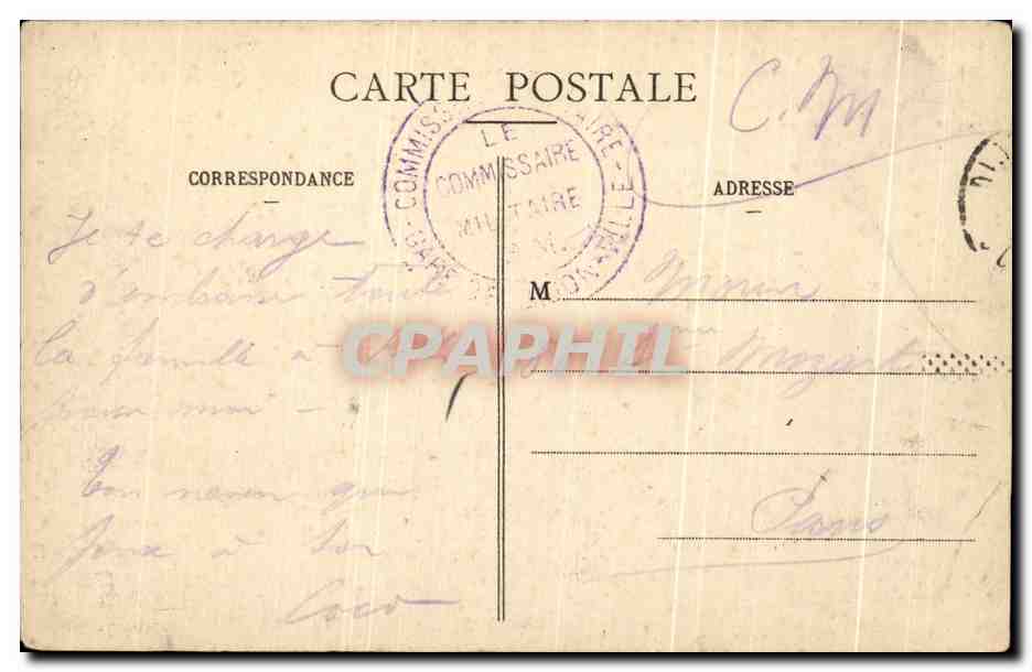 CPA Dijon Puits de Moise Les Prophetes Daniel et Isaie — Verso