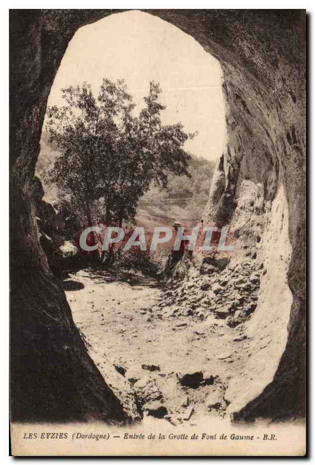Les Eyzies (Dordogne) — Eingang zur Font de Gaume-Höhle - B.R.