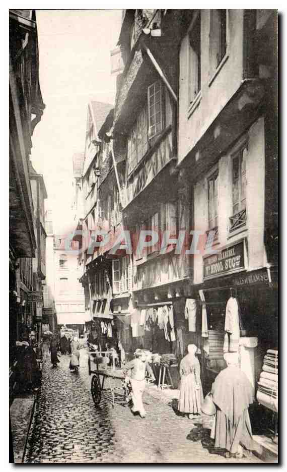 Rue étroite à Paris — marchands de laine — éditeur Levý fils & Cie, Paris