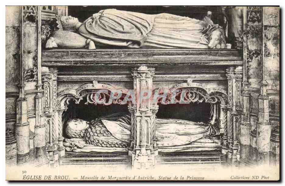 CPA Eglise De Brou Mausolee de Marguerite d'Autriche Statue de la Princesse
