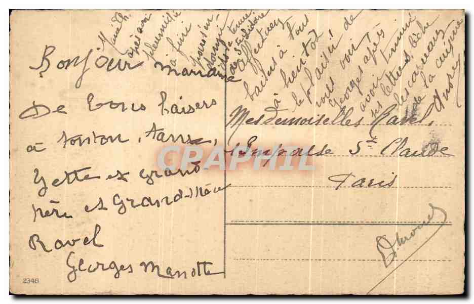 CPA Enfants paques Poussins  — Verso