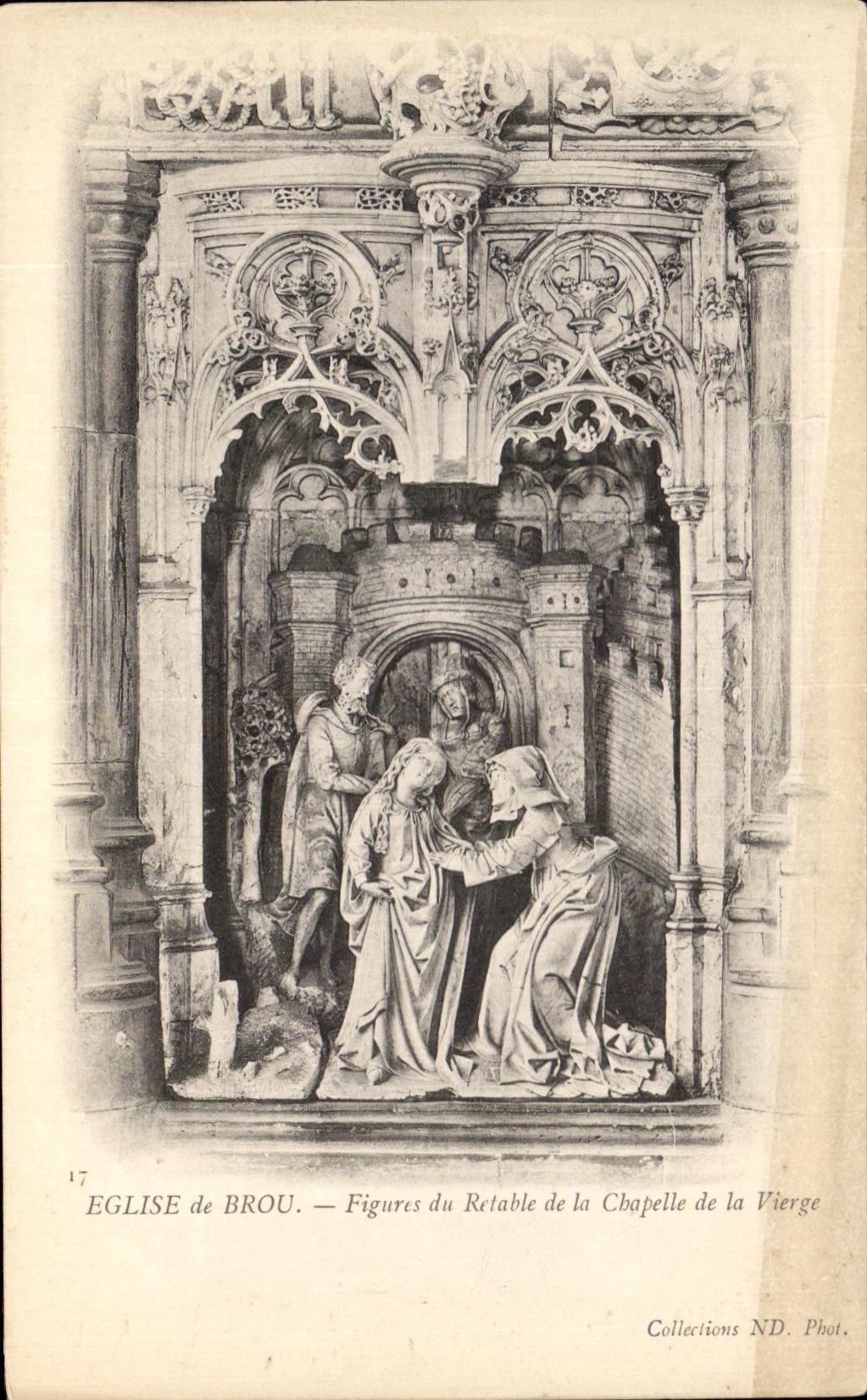 Église de Brou - Figures du Retable de la Chapelle de la Vierge