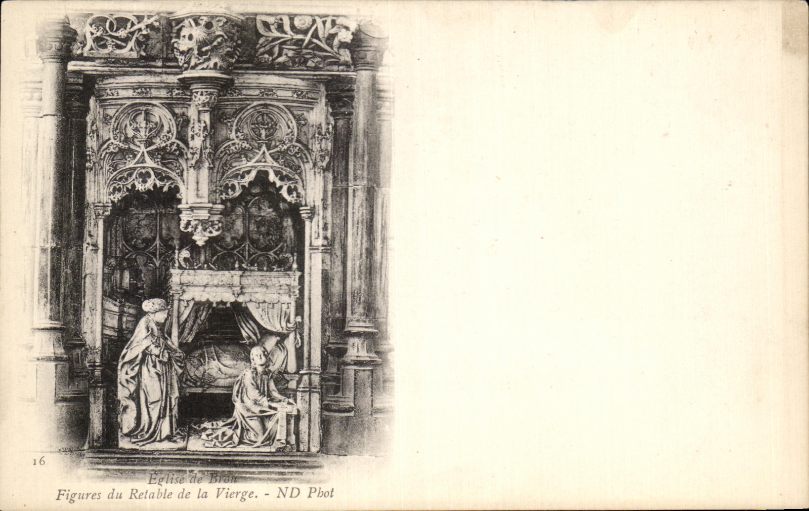 CPA Eglise de Brou Figures du Retable de la Vierge