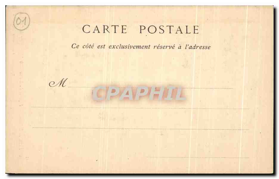 CPA Eglise de Brou Figures du Mausolee de Marguerite de Bourbon — Verso