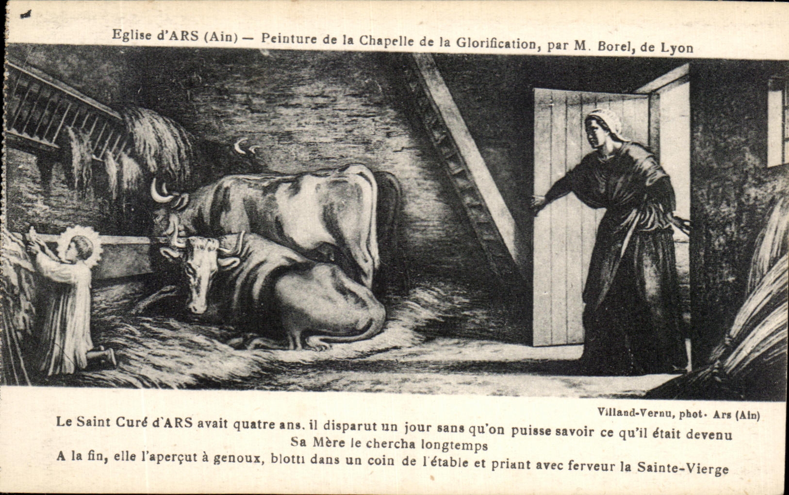 Église d'ARS (Ain) — Peinture de la Chapelle de la Glorification, par M. Borel, de Lyon