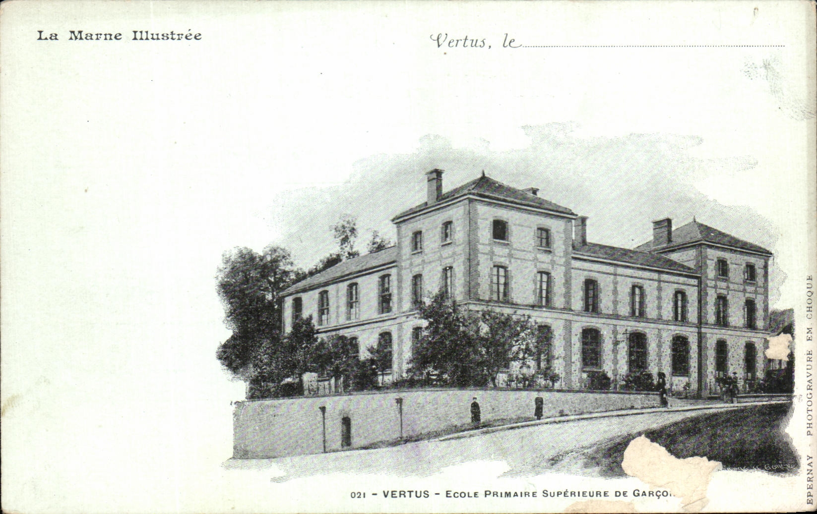 CPA Vertus Ecole Primaire Superieure De Garcons