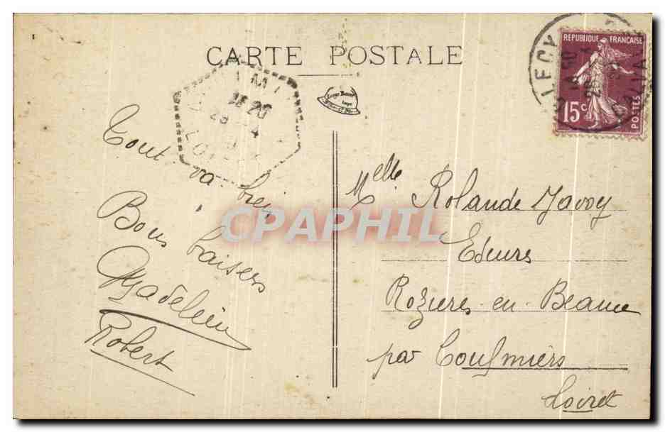 CPA Clecy Le Pont et les Coteaux du Vey — Verso