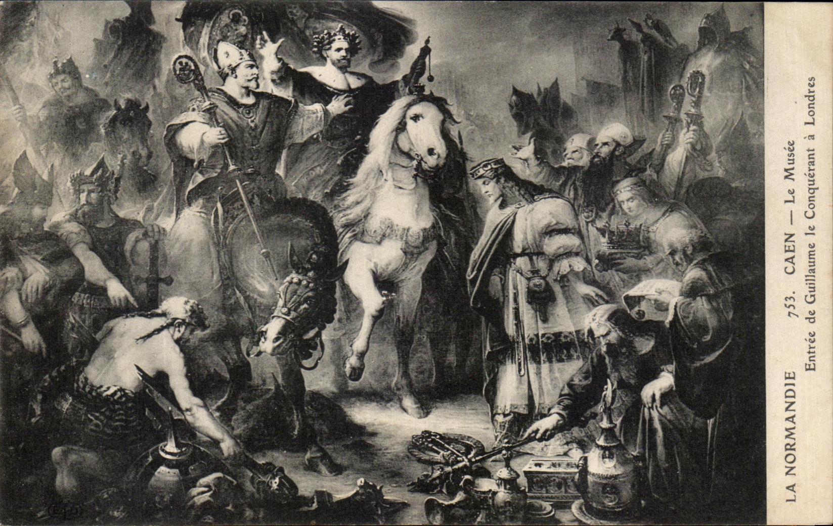 CPA La Normandie Caen Le Musee Entree De Guillaume Le Conquerant A Londres