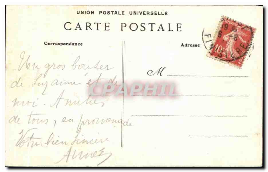 CPA Le Folgoet Vitrail Du Rosaire Et Rosace Du Maitre — Rückseite