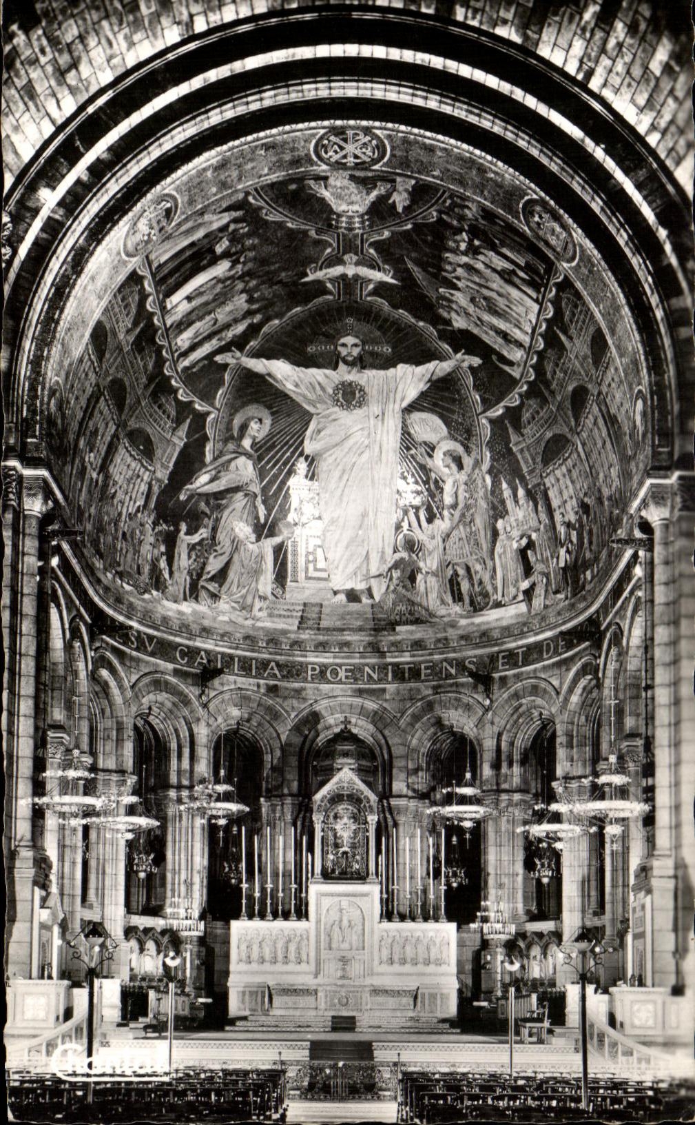 CPA Paris Basilique Du Sacre Coeur La Choeur Et La Mosaique Montmartre