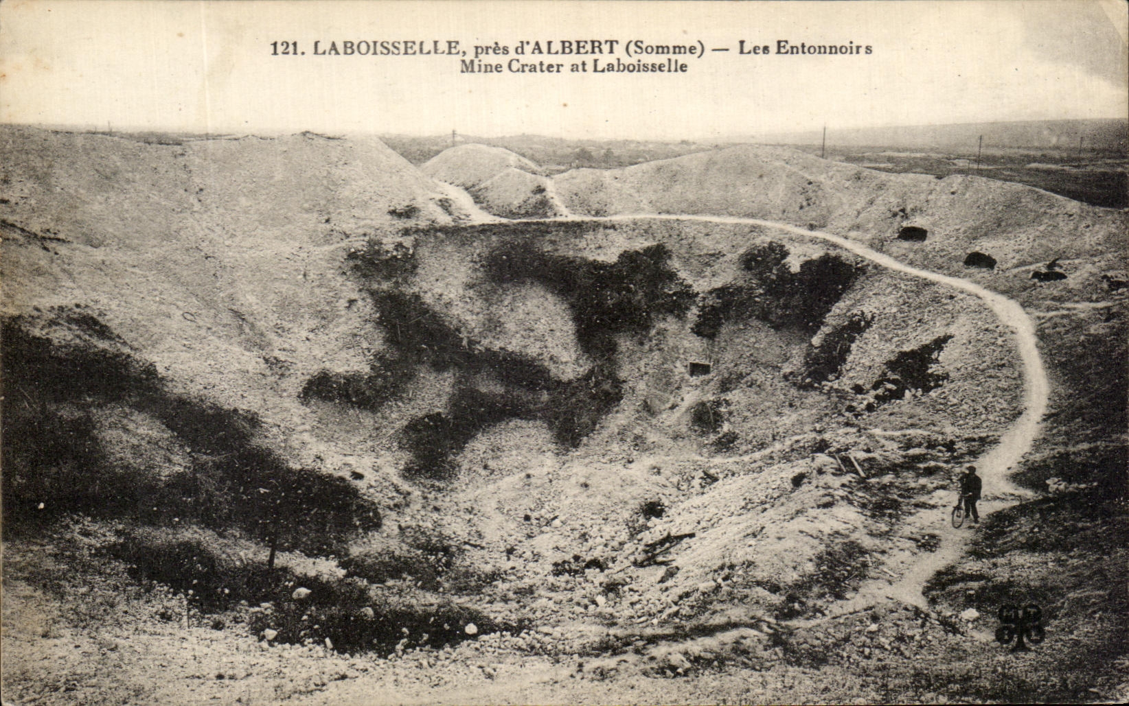 CPA Laboisselle Pres d'Albert Les Entonnoirs Militaria