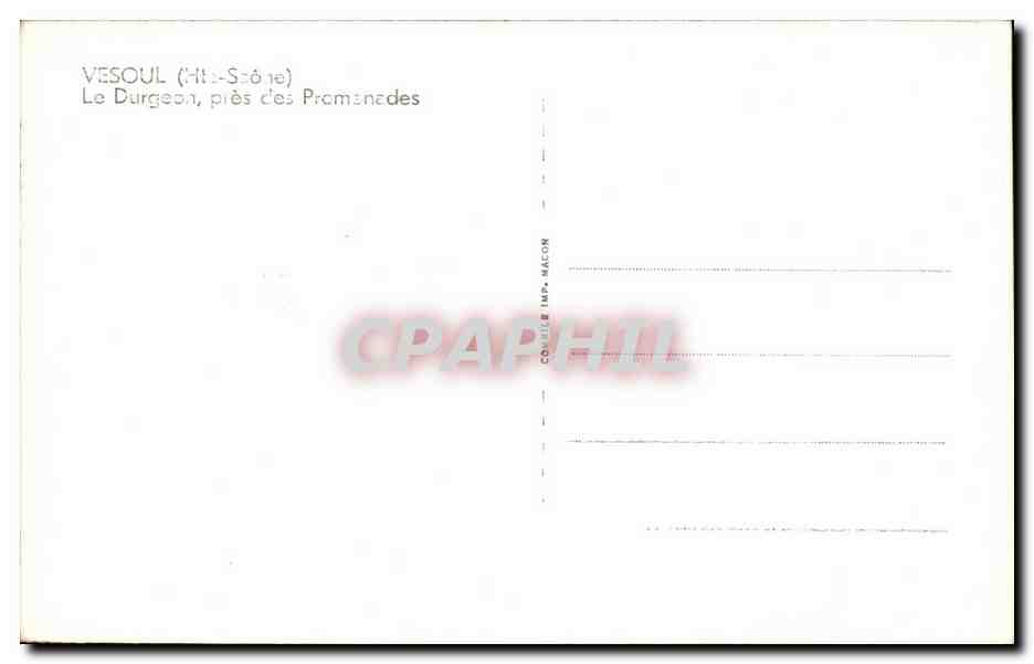 CPA Vesoul Le durgeon Pres Des Promenades — Rückseite