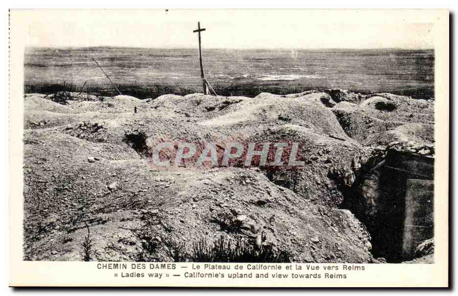 Chemin des Dames — Le Plateau de Californie et la Vue vers Reims