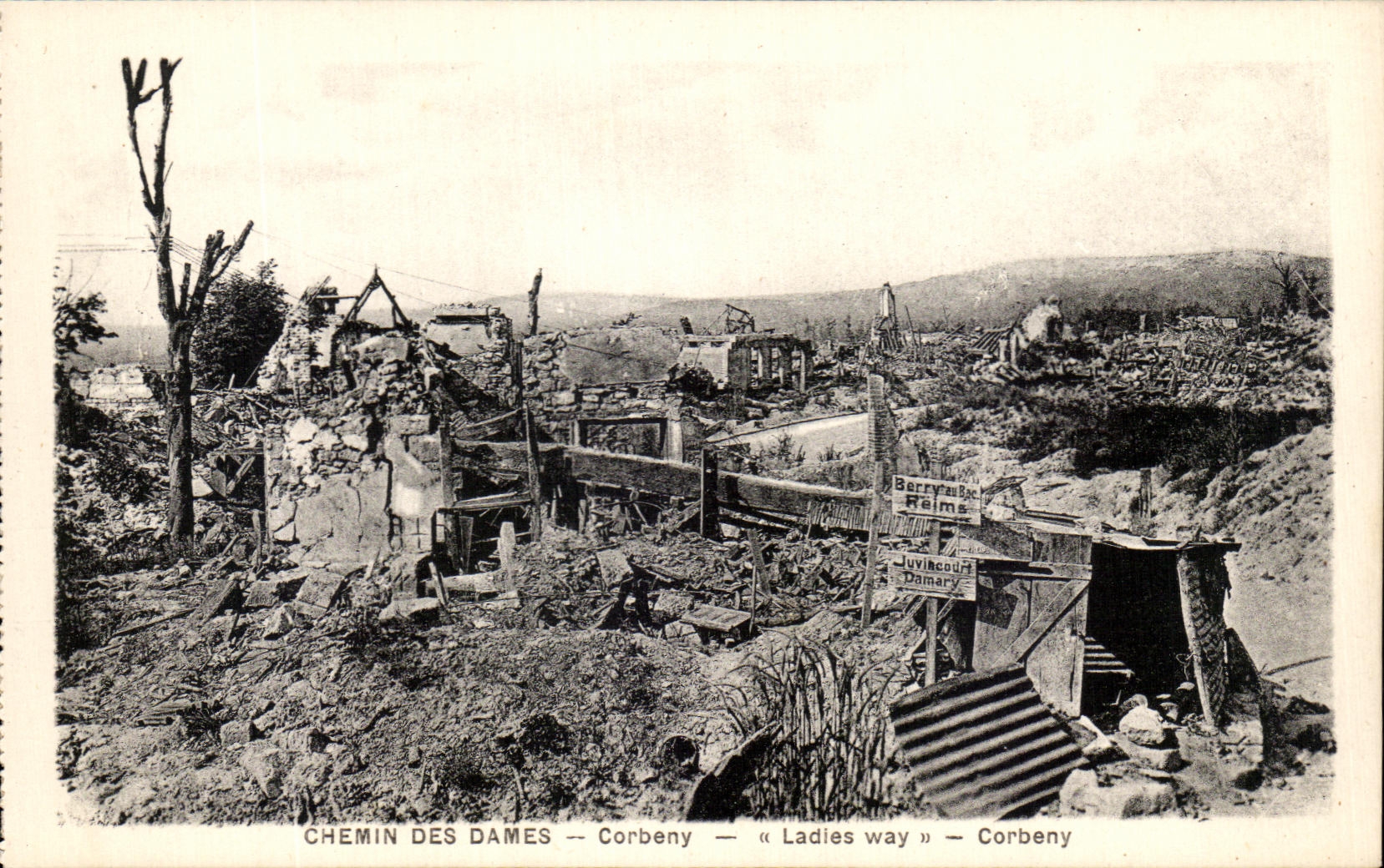 CPA Chemin Des Dames Corbeny Militaria Juvincourt Berry au Bac