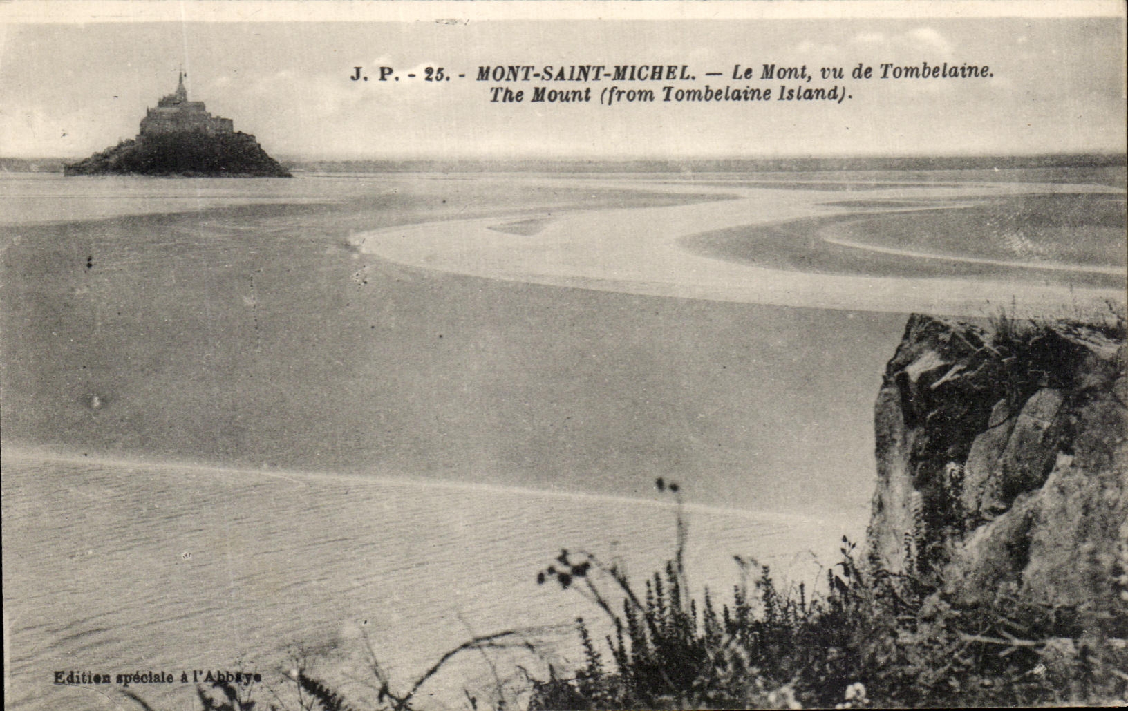 CPA Mont Saint Michel Le Mont vu de Tombelaine