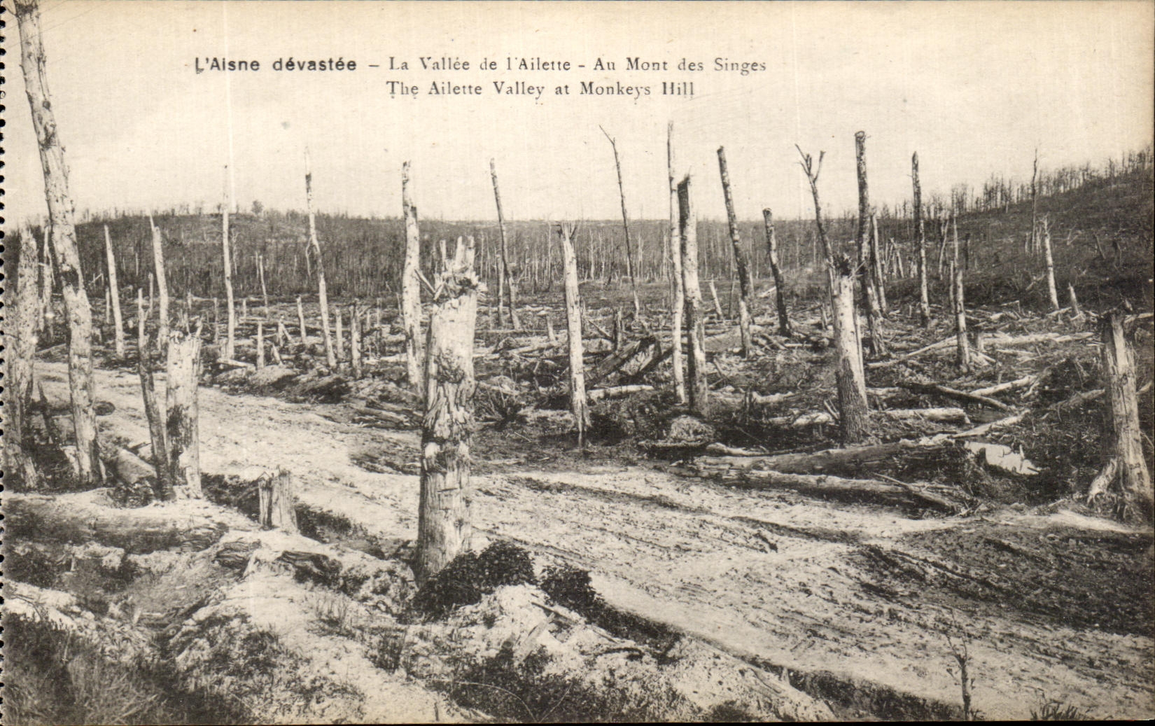 Die zerstörte Aisne — Die Ailette-Tal — Auf dem Mont des Singes — B. Nogaride et H. Lentré, Soissons